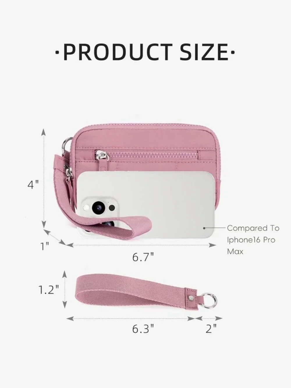 Quilted Nylon RFID Blocking Wristlet Wallet for Women - Phone & Card Holder